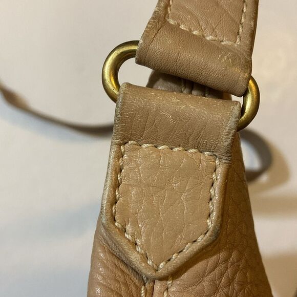 VTG Coach #4907 Sonoma Small Bucket Zip In Natural Grain Leather Cross Body Bag - Picture 11 of 16